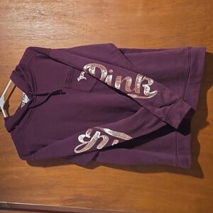 XS PINK LONG SLEEVE HOODIE